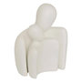 Voir la diapositive 1 : ATMOSPHERA Statuette Couple en Résine  Rima  22cm Blanc