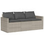 Voir la diapositive 4 : VIDAXL Ensemble a manger de jardin et coussins 2 pcs gris clair rotin