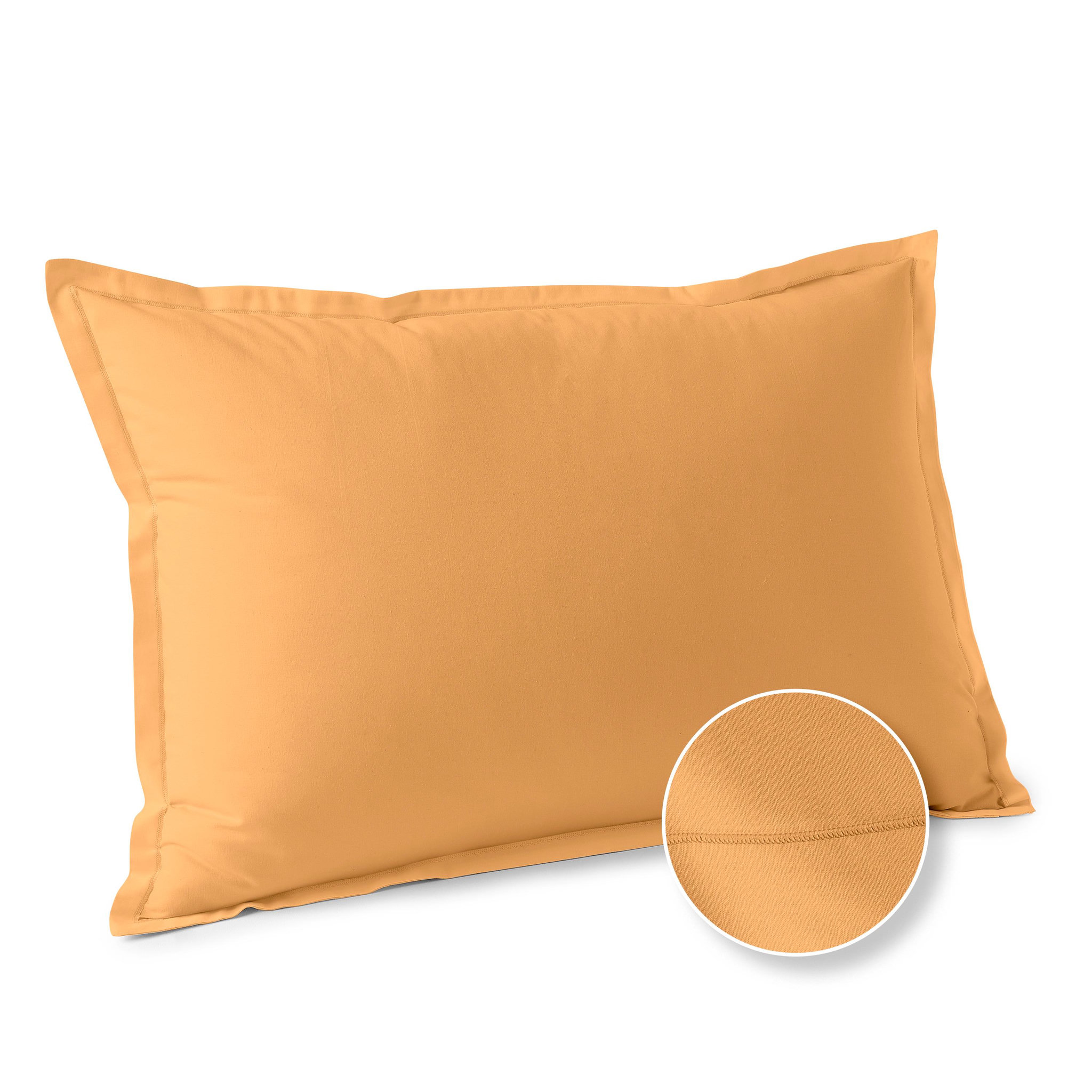 Voir la diapositive 1 : ACTUEL Taie d'oreiller unie en coton 57 fils - collection permanente