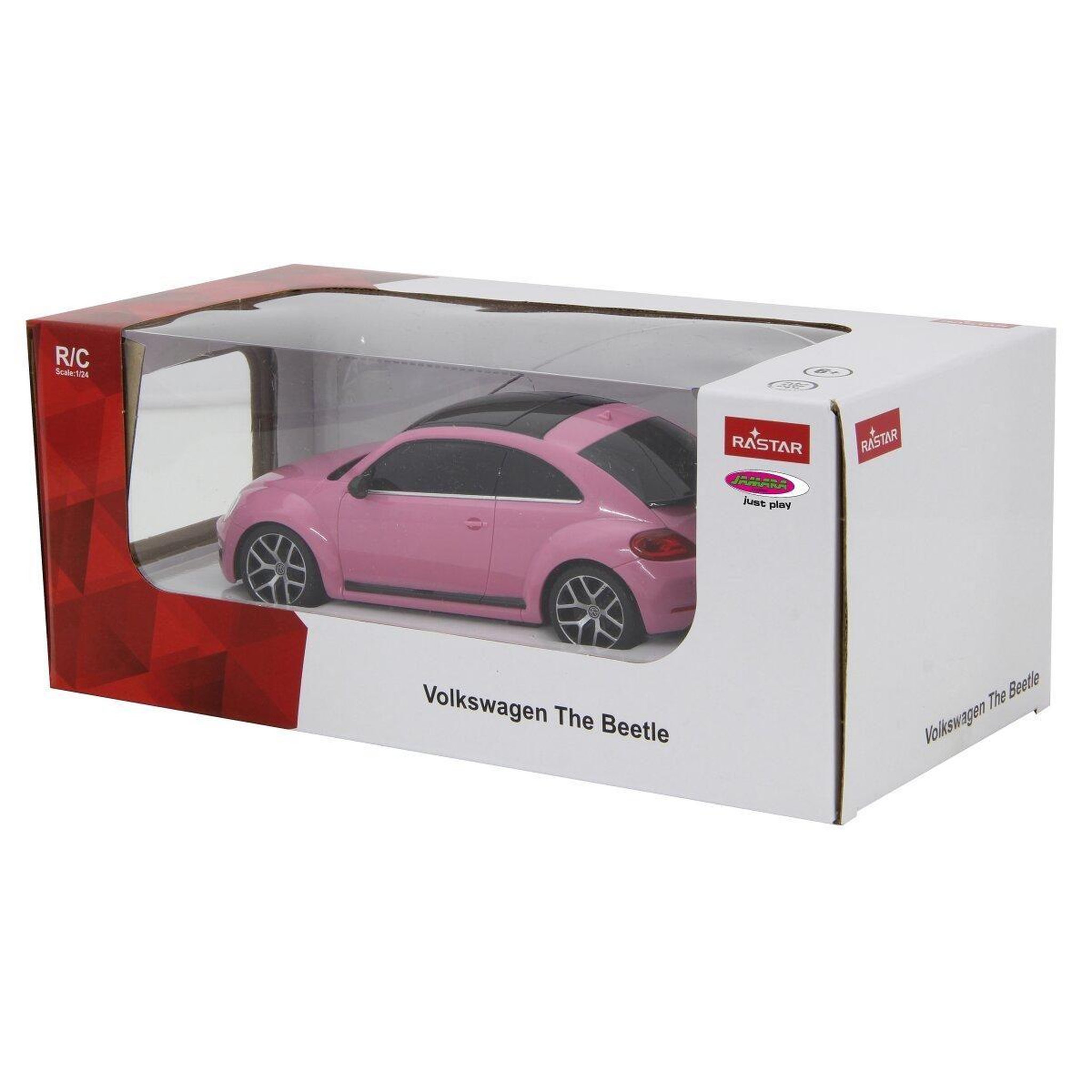 Voir la diapositive 3 : Jamara Voiture télécommandée vw beetle 1:24 rose vif 2,4ghz