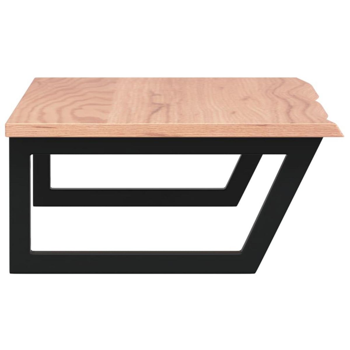 VIDAXL Etagere de vasque murale acier et bois de chene massif