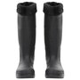 Voir la diapositive 3 : VIDAXL Bottes de pluie avec chaussettes amovibles noir taille 38 PVC