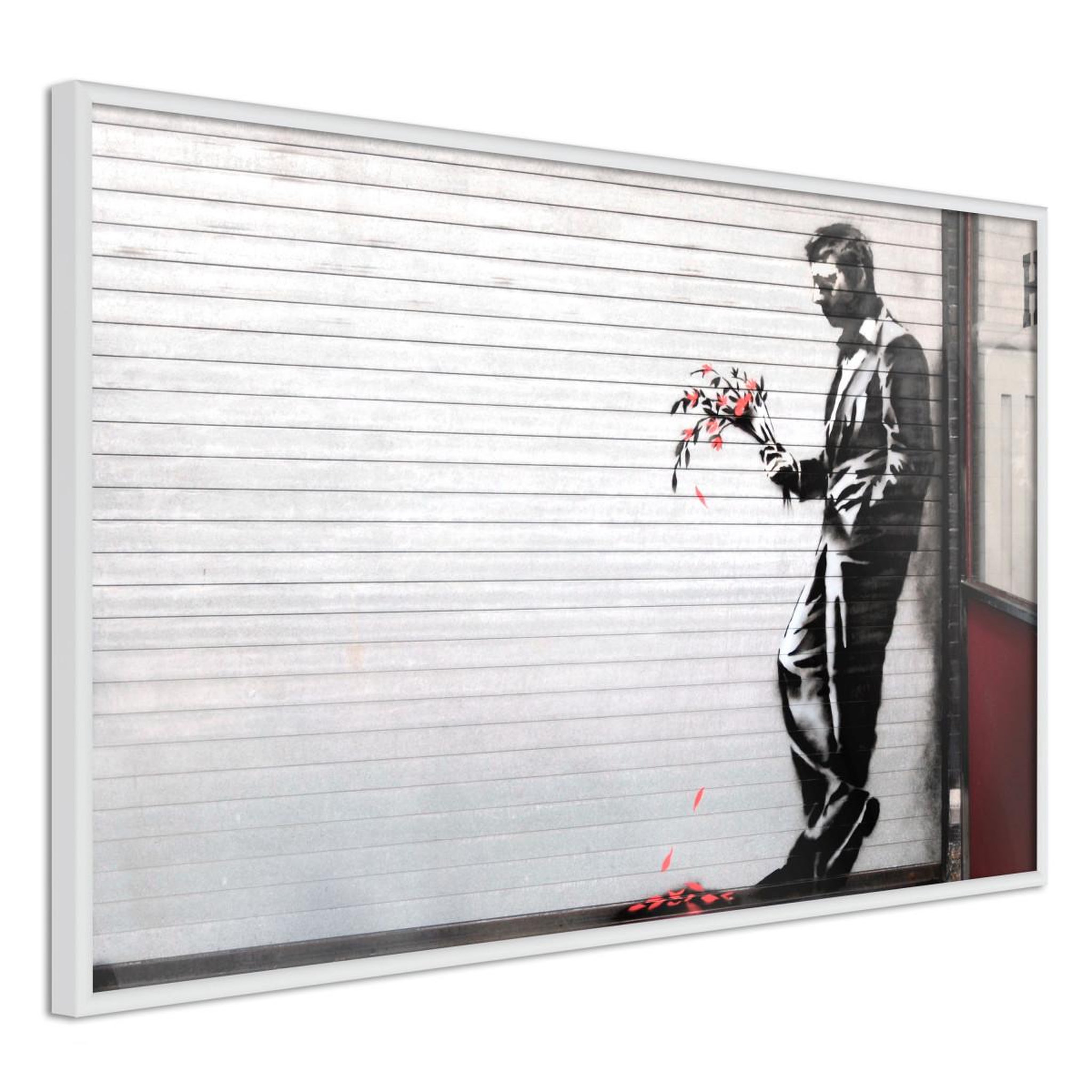 Paris Prix Affiche murale encadrée  banksy waiting in vain