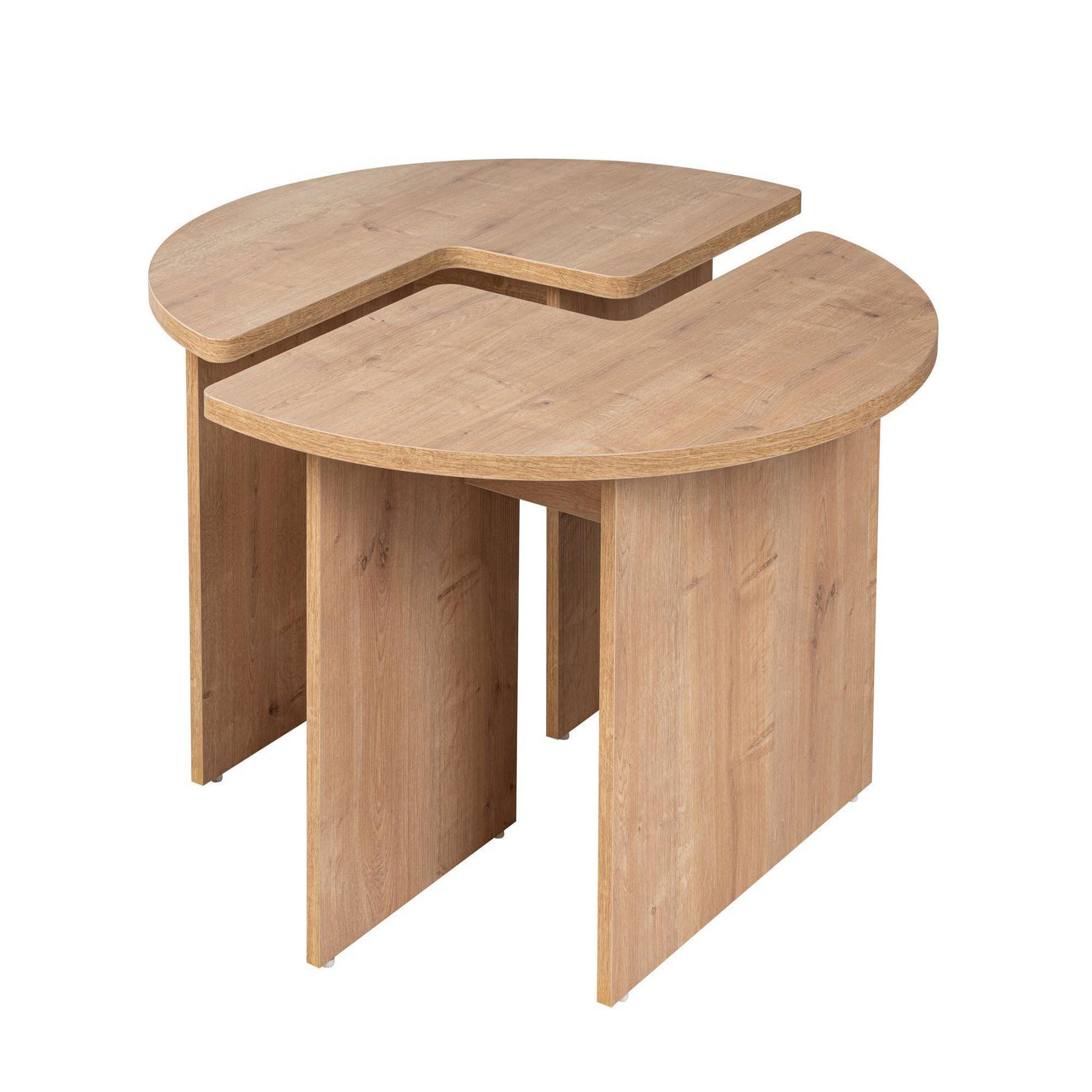 Habitat et Jardin Table basse en bois  moira  90 x 90 x 41 cm - chêne