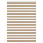 VIDAXL Store zebre marron sable largeur du tissu 160,9 cm polyester