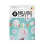 Paris Prix Lot de 10 Ballons  Confettis  4cm Multicolore