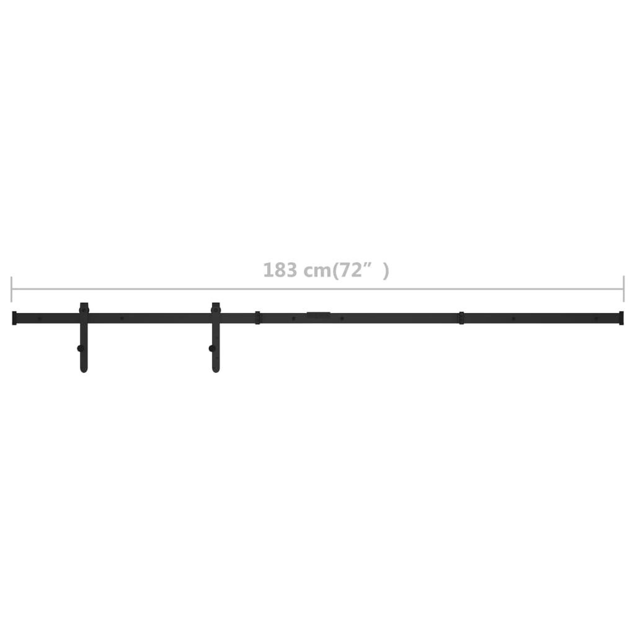 Voir la diapositive 6 : VIDAXL Kit mini de porte d'armoire coulissante Acier au carbone 183 cm