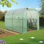 Voir la diapositive 3 : ID MARKET Serre tunnel de jardin 4 saisons 6M² verte gamme maraîchère ROMA 2x3M