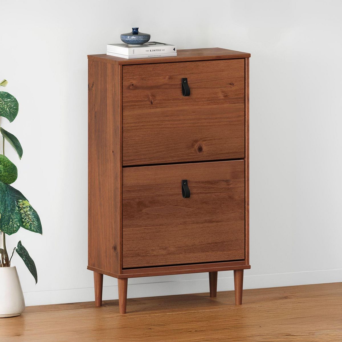 IDIMEX Meuble à chaussures entrée MIKKA en bois massif