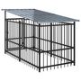 Voir la diapositive 5 : VIDAXL Chenil d'exterieur avec toit pour chiens Acier 13,14 m²