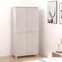 Voir la diapositive 1 : VIDAXL Garde-robe HAMAR Blanc 89x50x180 cm Bois massif de pin