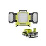 Ryobi Pack RYOBI Triple panneau lumineux LED 18V One+ 3000 Lumens RLP18-0 - 1 Batterie 5.0Ah - 1 Chargeur