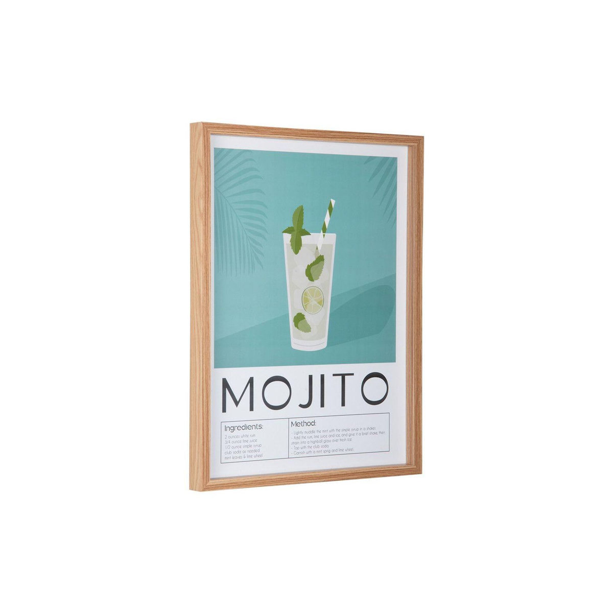 PRESENT TIME Affiche encadrée COCKTAIL