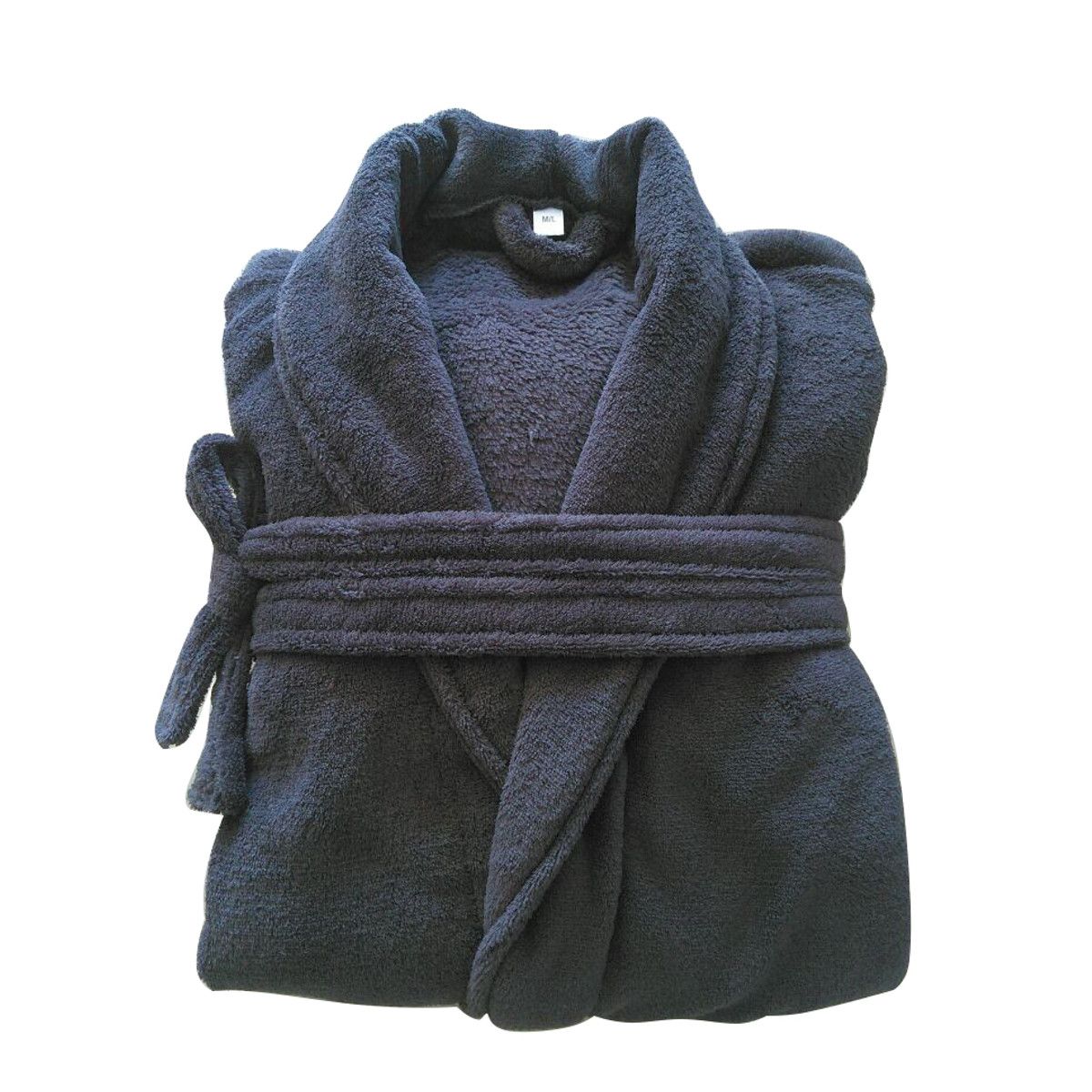 Peignoir uni microfibre