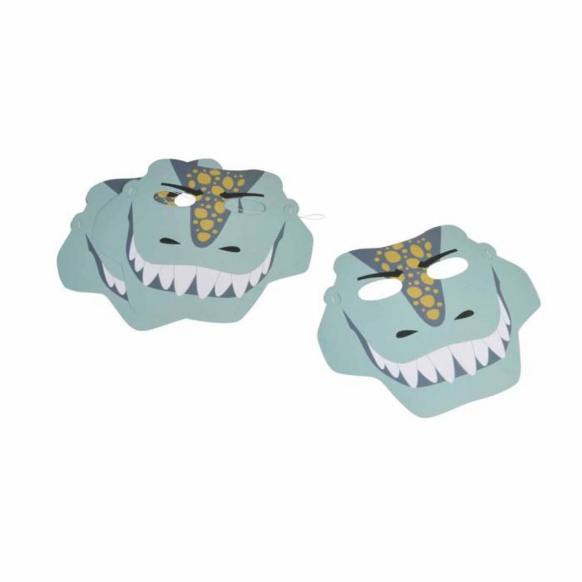 Paris Prix Lot de 6 Masques en Papier  Happy Dino  Bleu