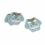 Paris Prix Lot de 6 Masques en Papier  Happy Dino  Bleu