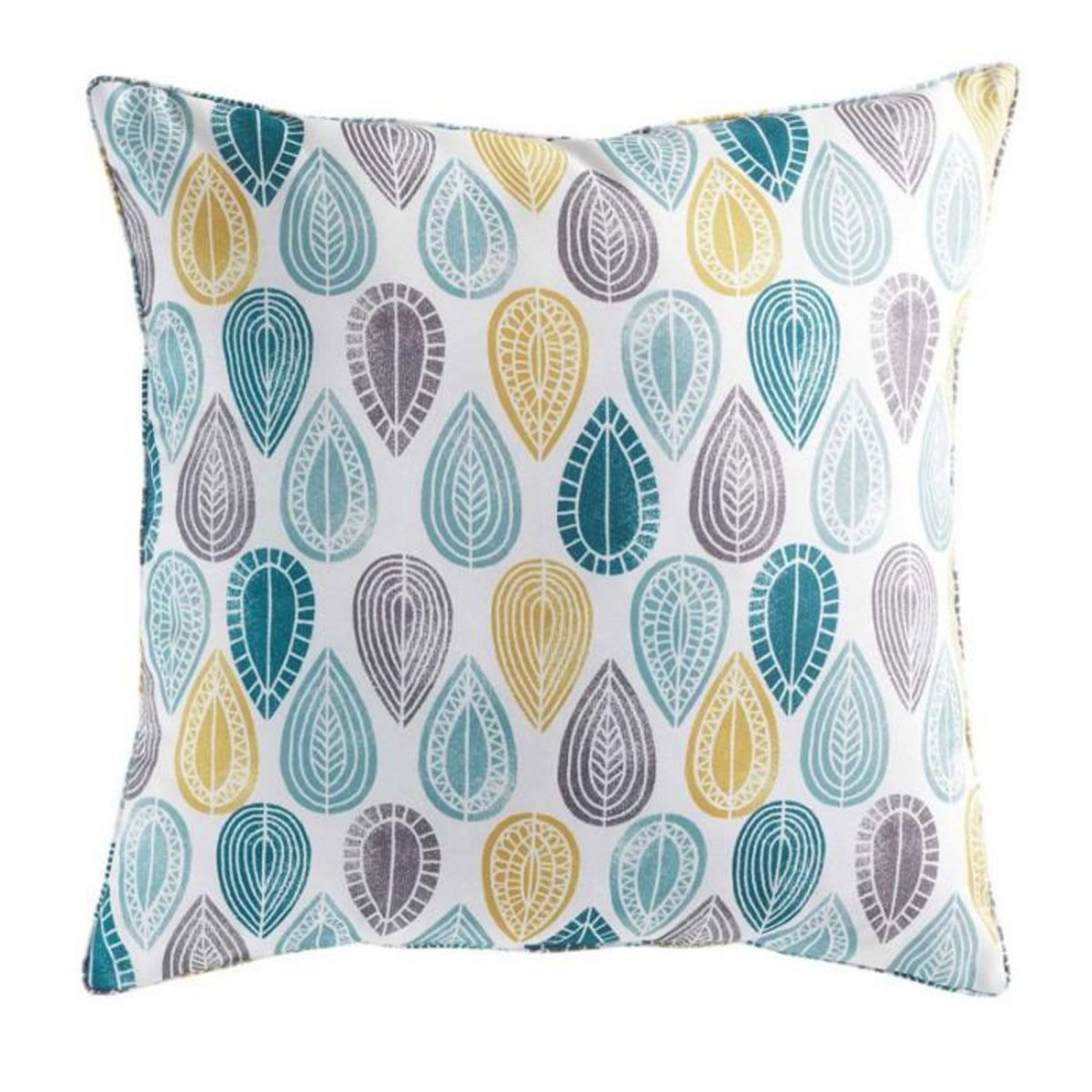 Paris Prix Coussin Déco  Palpito  60x60cm Blanc & Bleu