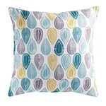 Paris Prix Coussin Déco  Palpito  60x60cm Blanc & Bleu