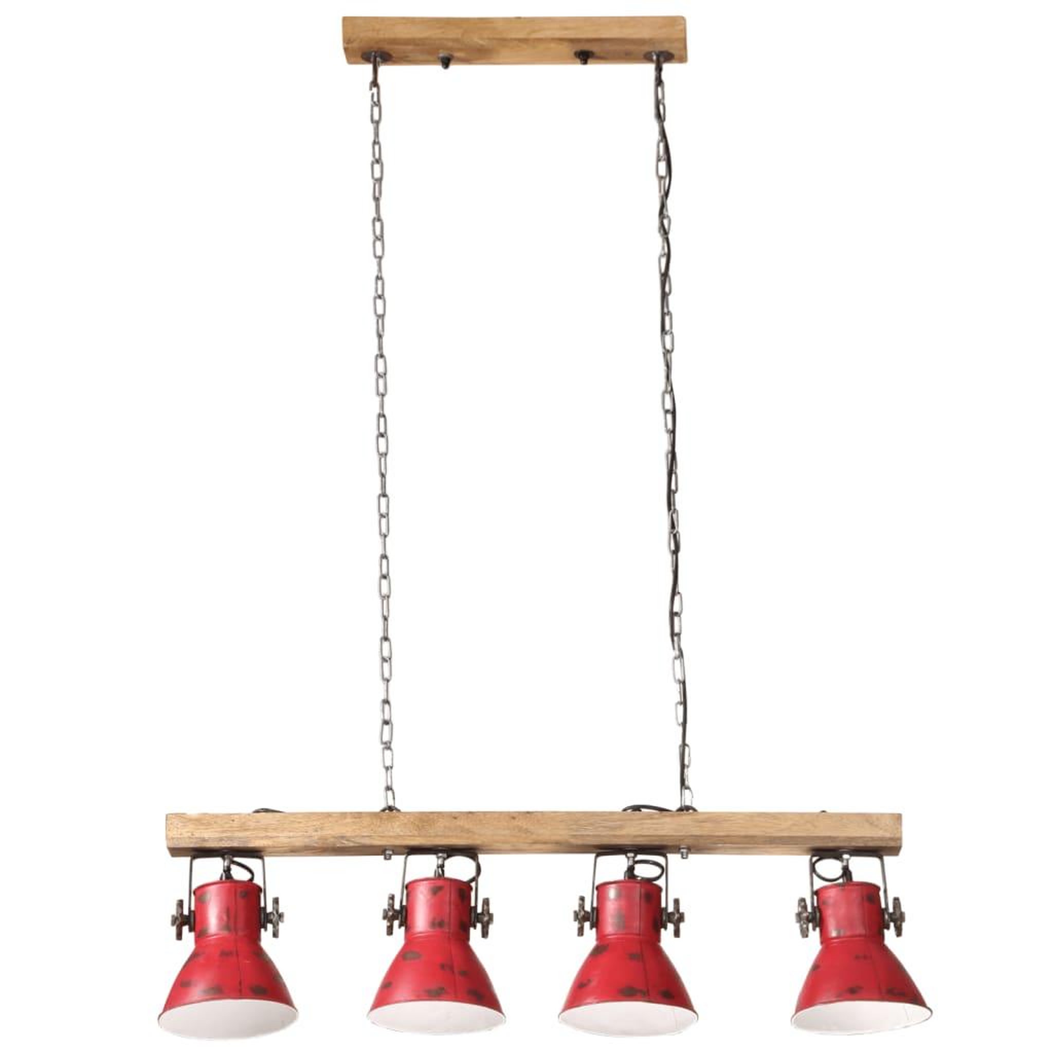Voir la diapositive 3 : VIDAXL Plafonnier 25 W rouge delave 90x24x111 cm E27