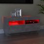 Voir la diapositive 3 : VIDAXL Meuble TV avec lumieres LED gris beton 80x35x40 cm
