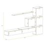 Voir la diapositive 3 : Paris Prix Meuble TV Mural Design  Switch IX  310cm Gris