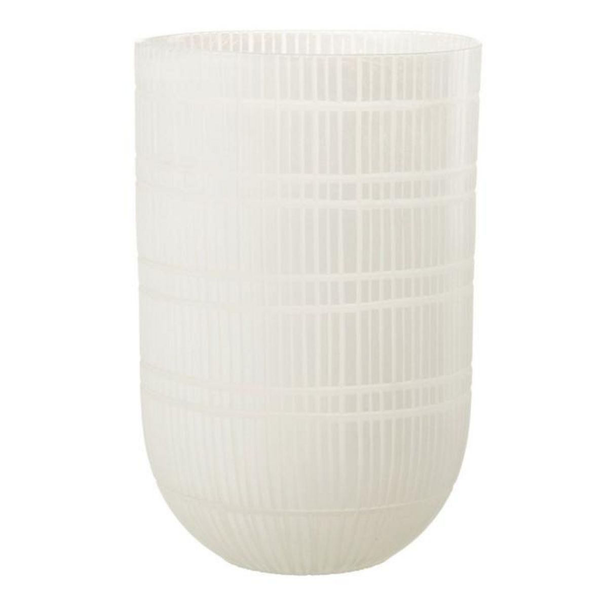 Paris Prix Vase Déco en Verre Imprimé  Julia  36cm Blanc