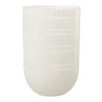 Paris Prix Vase Déco en Verre Imprimé  Julia  36cm Blanc