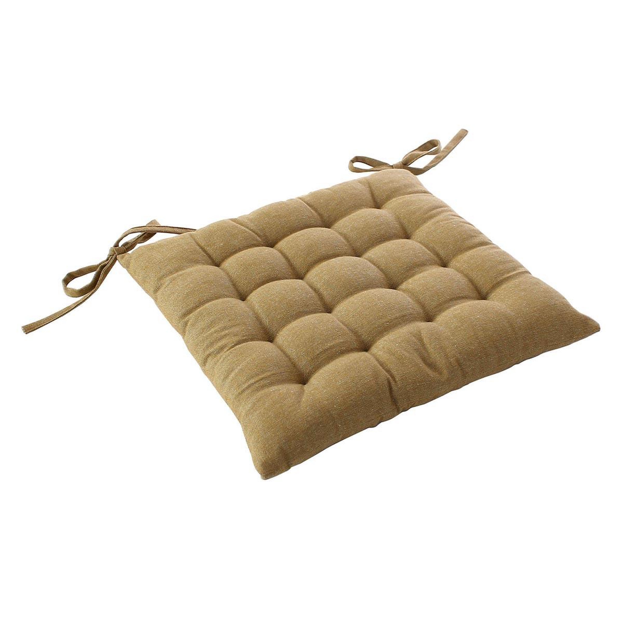 ENJOY HOME Galette de Chaise Piquée  Cambria  38x38cm Ocre