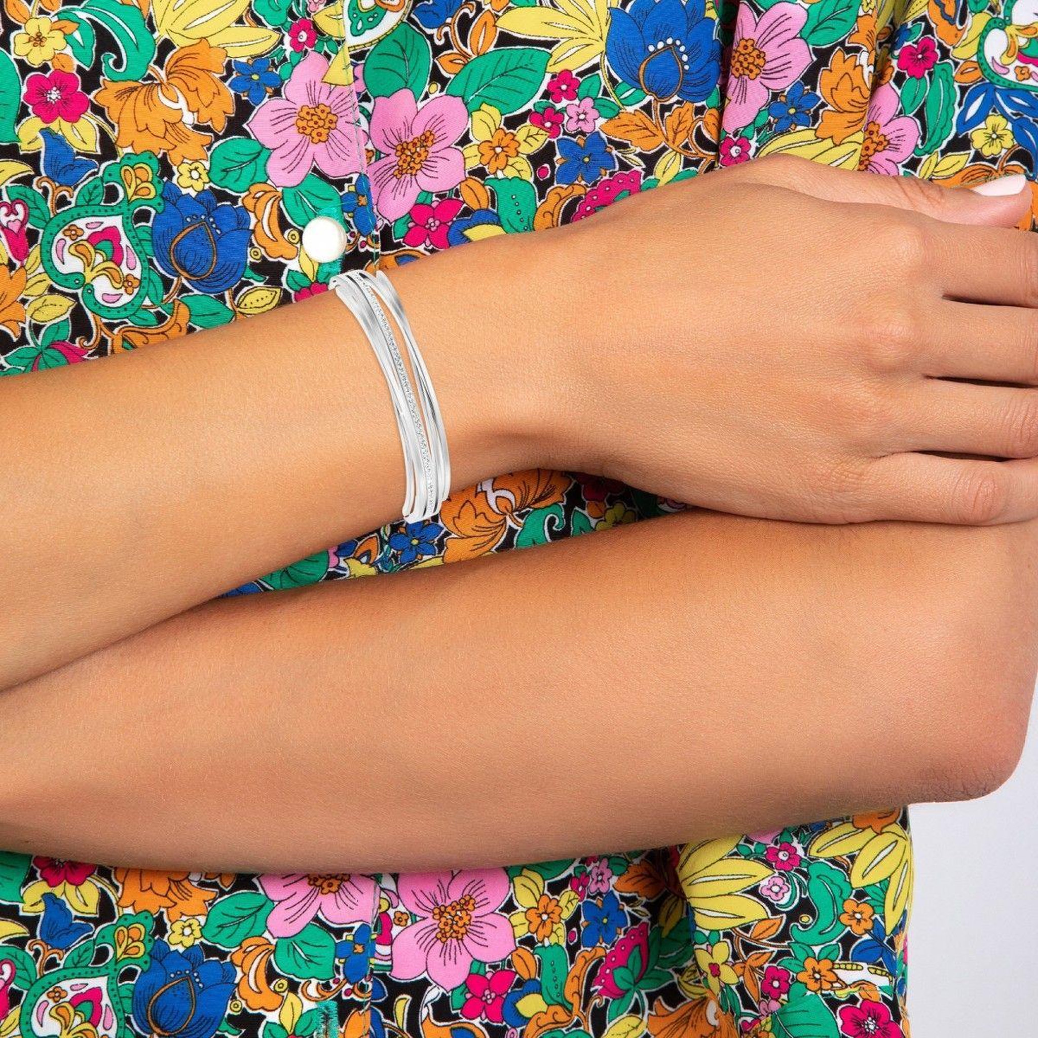 Voir la diapositive 2 : SC CRYSTAL Bracelet par SC Crystal orné de Cristaux scintillants