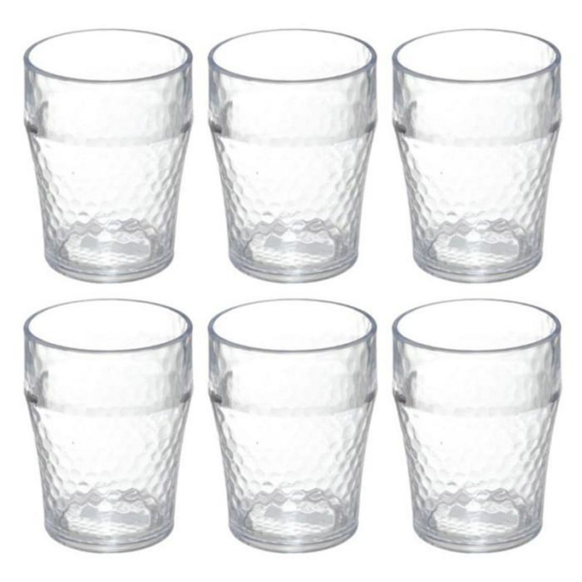 FIVE Lot de 6 Gobelets à Eau  Green Harmony  40cl Transparent