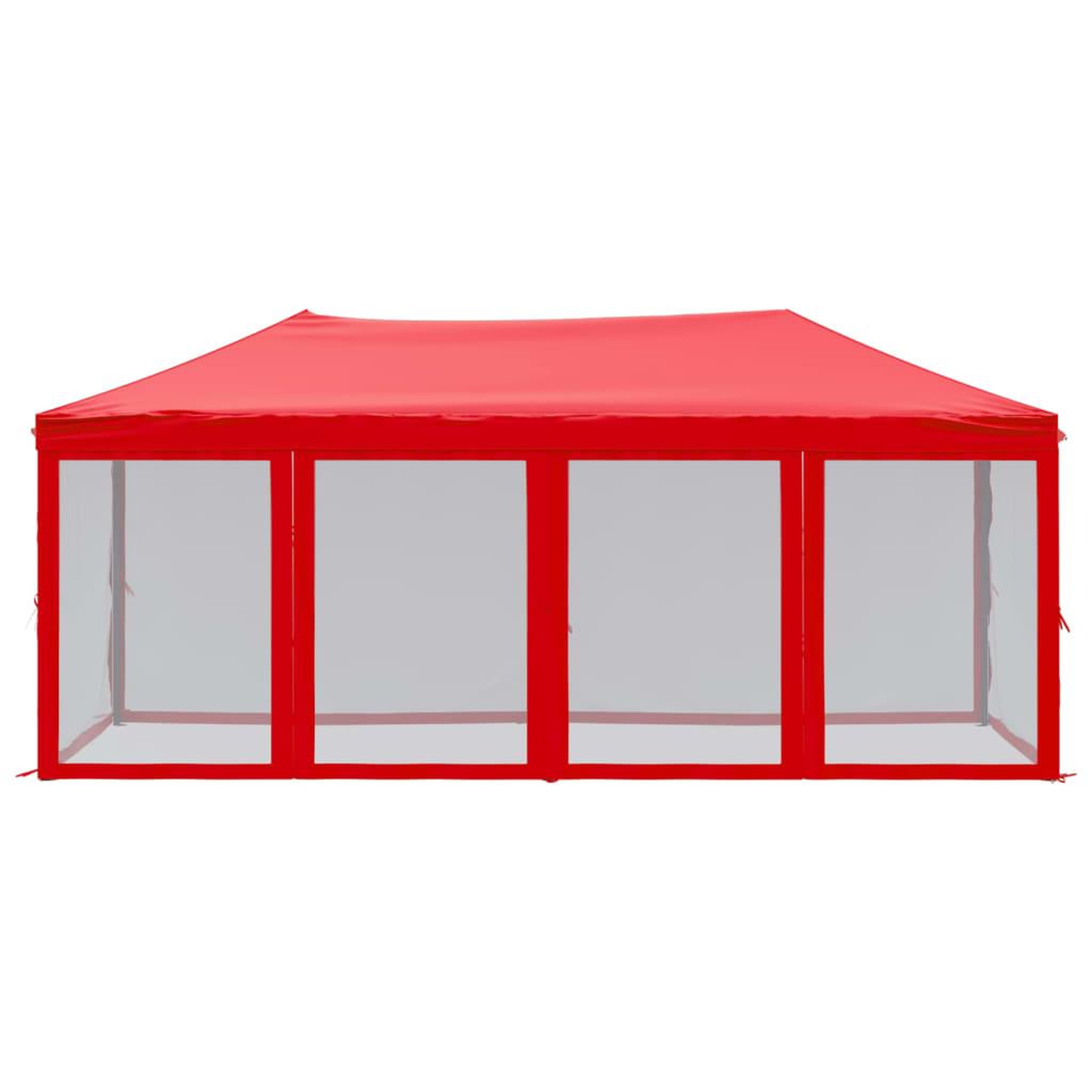 Voir la diapositive 3 : VIDAXL Tente de reception pliable avec parois Rouge 3x6 m