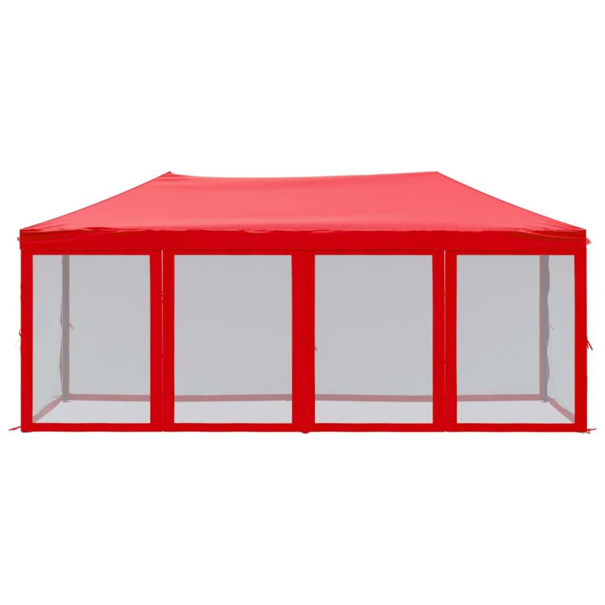 VIDAXL Tente de reception pliable avec parois Rouge 3x6 m