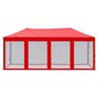 Voir la diapositive 3 : VIDAXL Tente de reception pliable avec parois Rouge 3x6 m