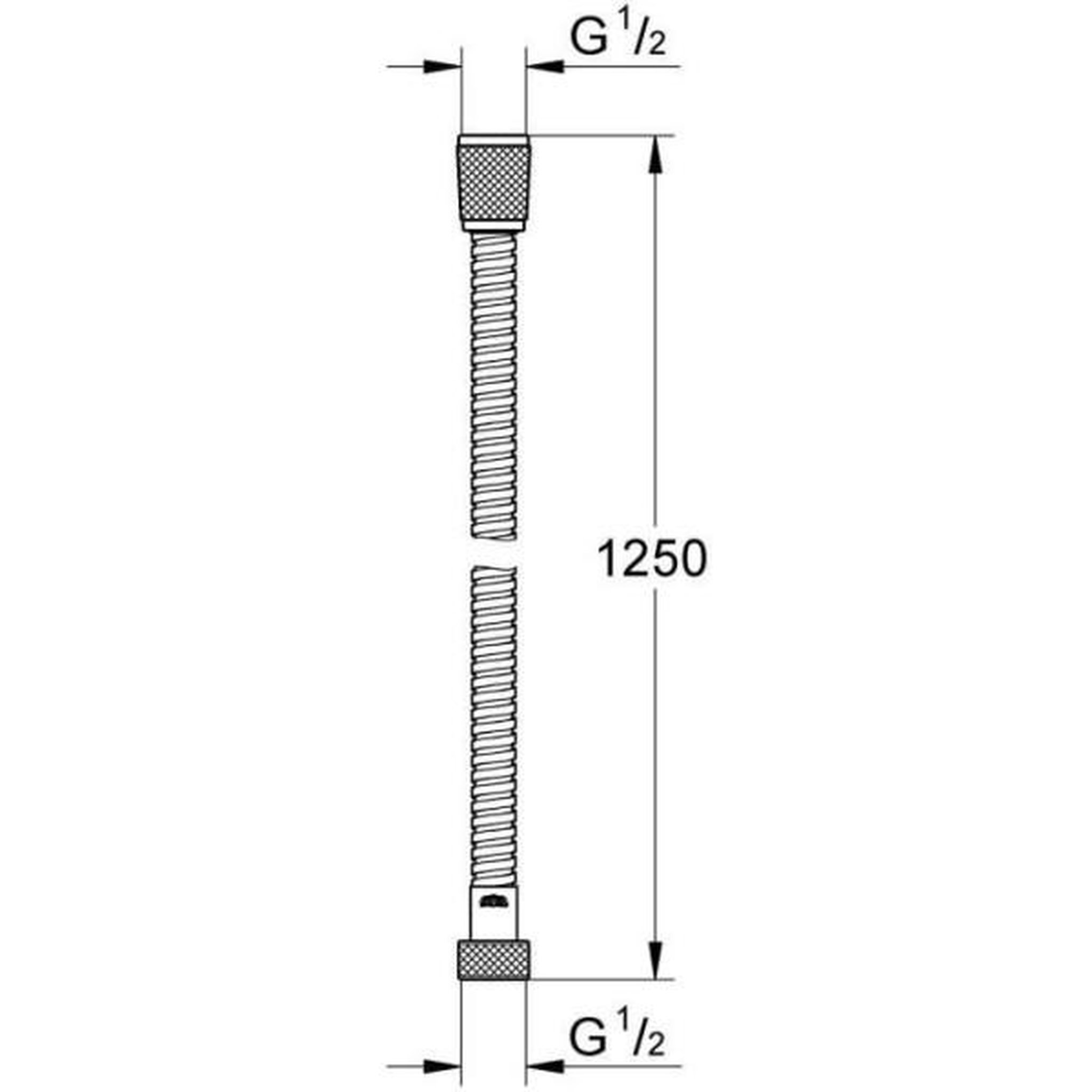 Grohe Flexible de douche - GROHE - 22106000 - 1,25 m - VitalioFlex - Métal Long-Life
