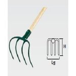 Leborgne Croc de pépiniériste - 4 dents - manche bois certifié PEFC 100%