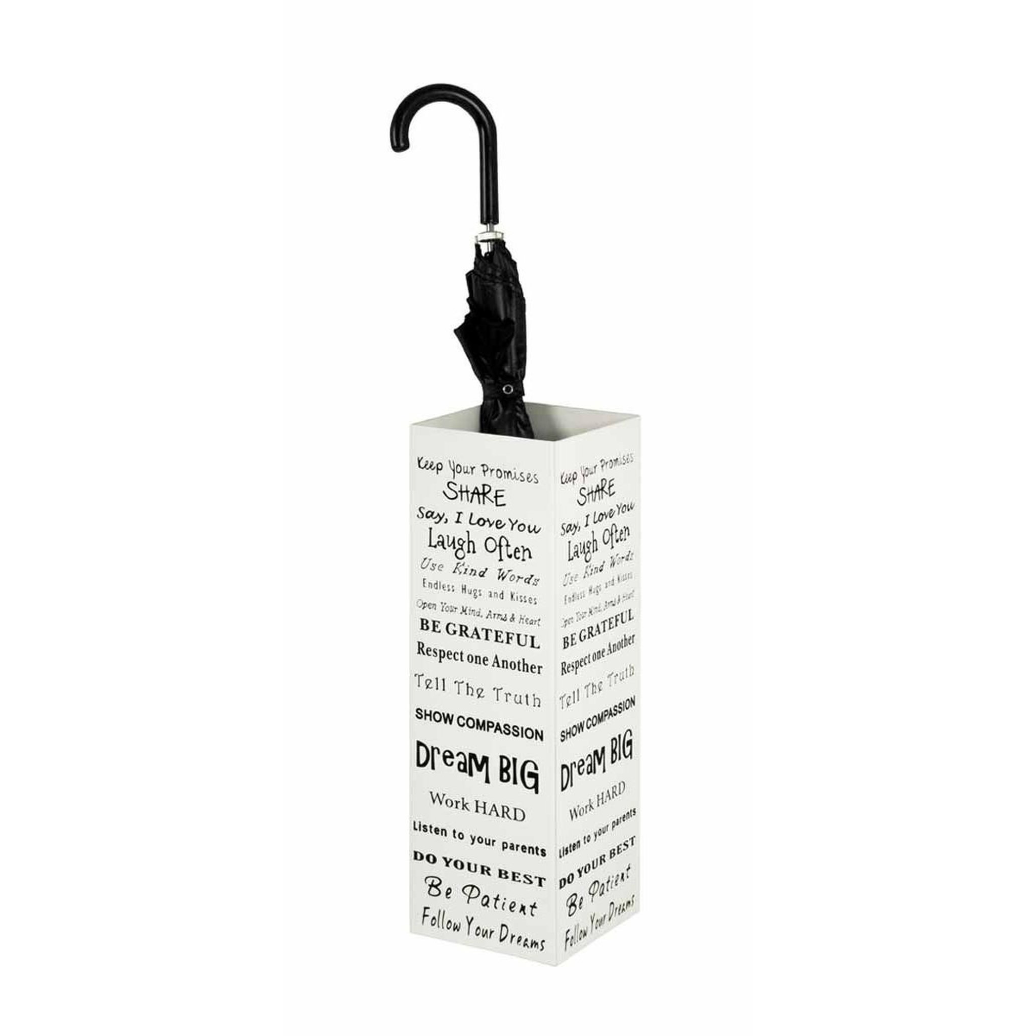 Paris Prix Porte-parapluie design  lettrage  48cm blanc