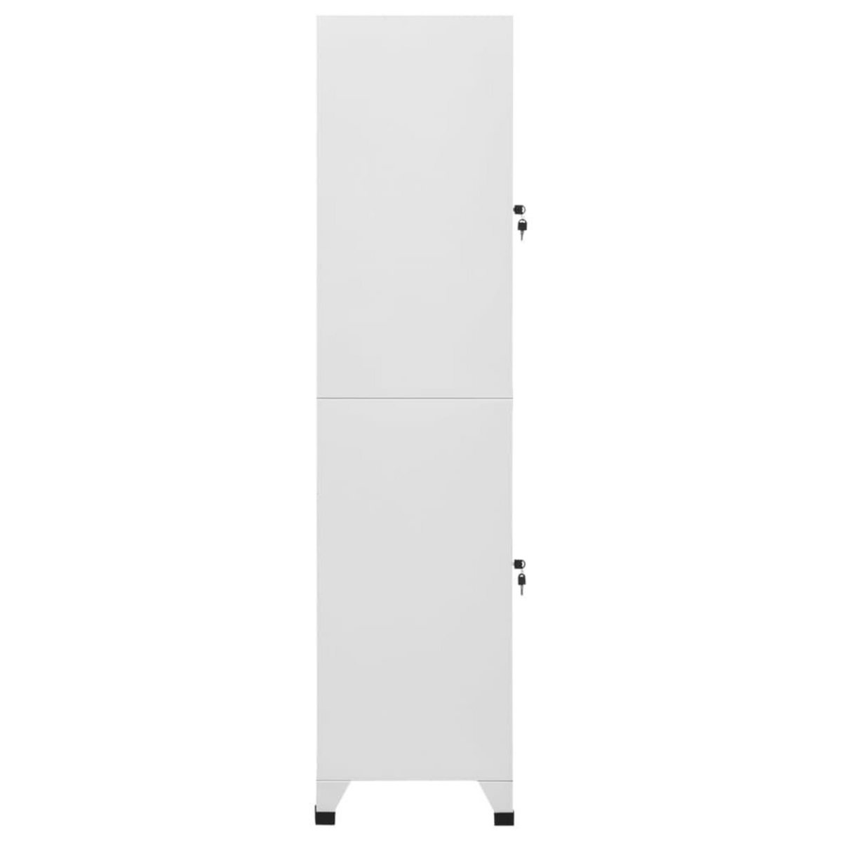 VIDAXL Armoire a casier avec 2 compartiments 38x45x180 cm