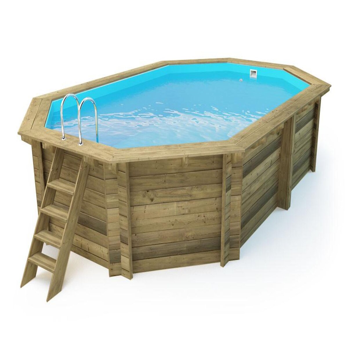Habitat et Jardin Piscine bois   Miami 120    - 4.86 x 3.36 x 1.20 m