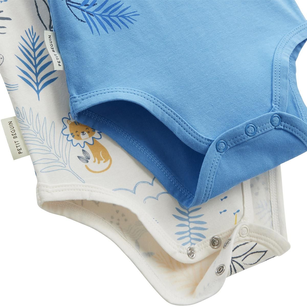 Petit Béguin Lot de 2 bodies bébé sans manches Biscarosse