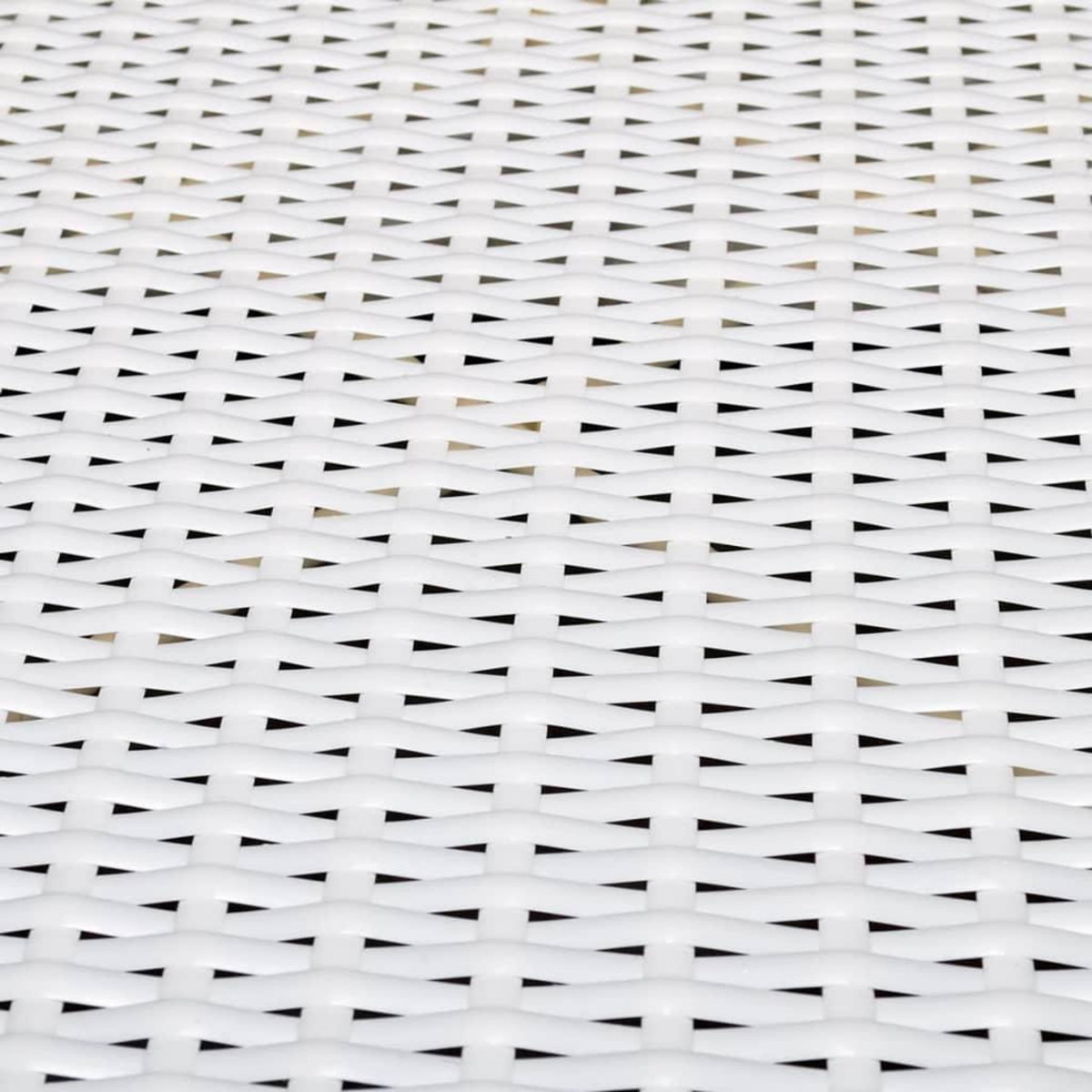 VIDAXL Salon de jardin 8 pcs avec coussins Resine tressee Blanc