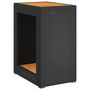 Voir la diapositive 2 : VIDAXL Table d'appoint de jardin dessus en bois noir 60x40x75 cm