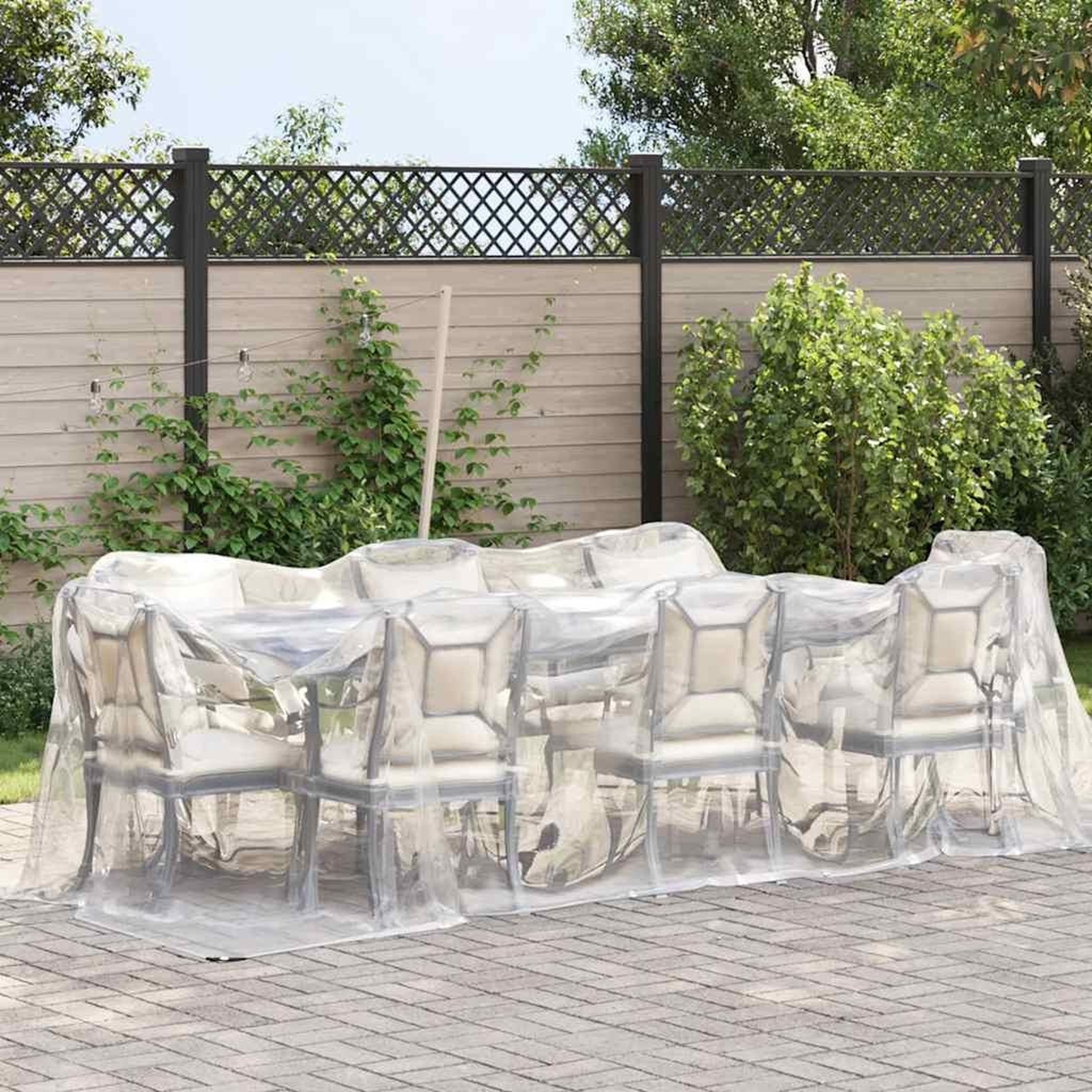 Voir la diapositive 2 : VIDAXL Bache transparente avec œillets 2x5 m polyethylene