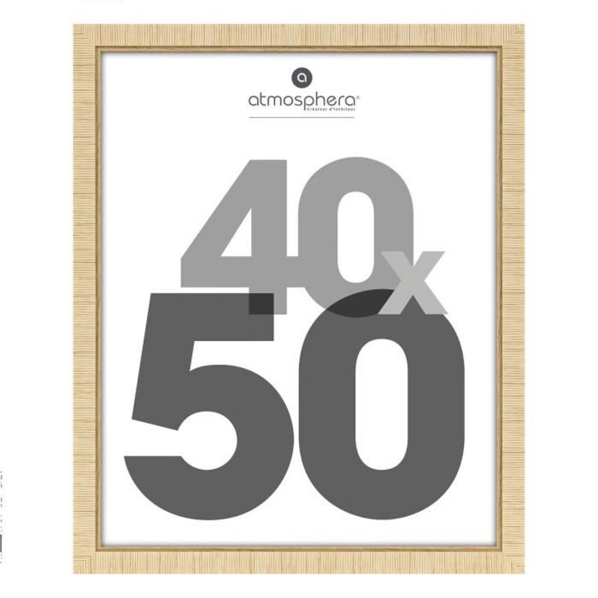 ATMOSPHERA Cadre Photo Déco  Thea  40x50cm Naturel