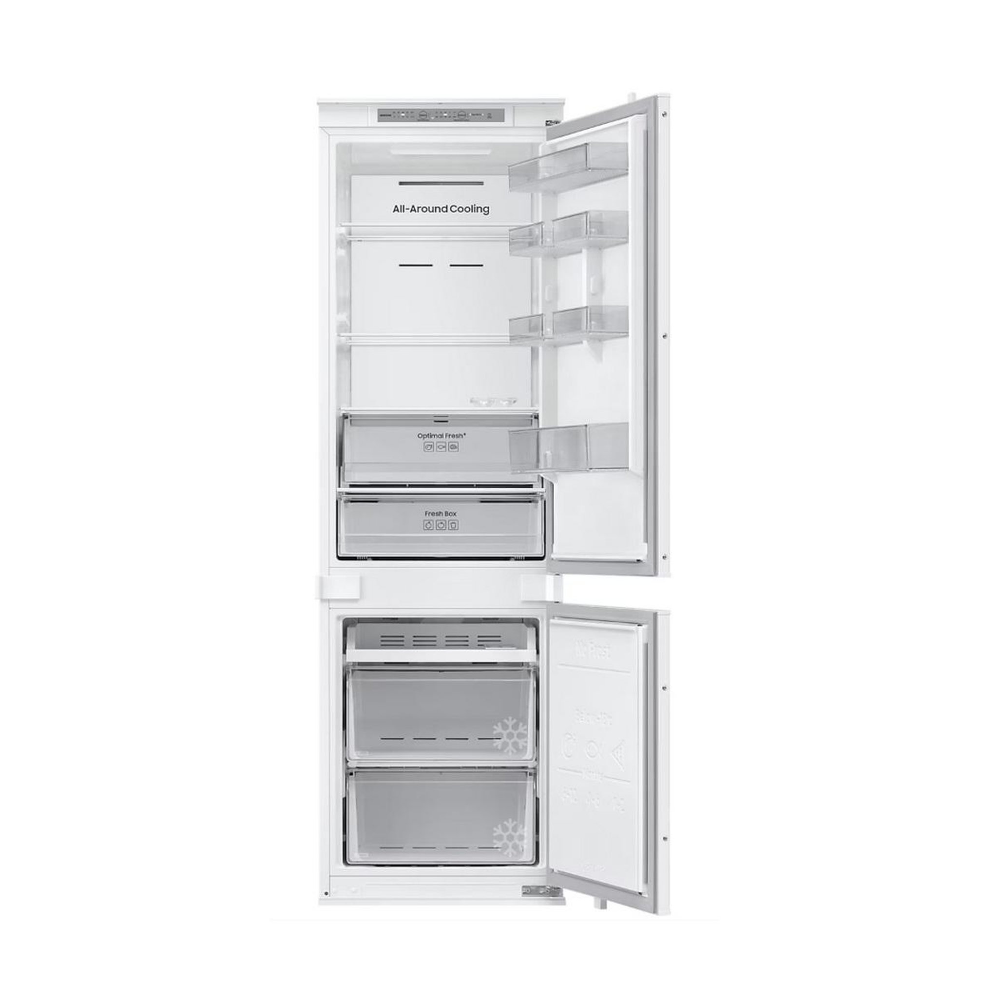 Voir la diapositive 3 : Samsung Réfrigérateur combiné intégrable à glissières 267l nofrost - brb70f26des0
