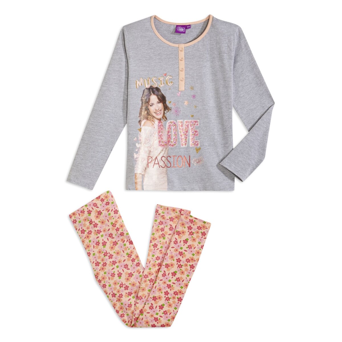 Violetta Pyjama fille du 6 au 14 ans Disney pas cher Auchan