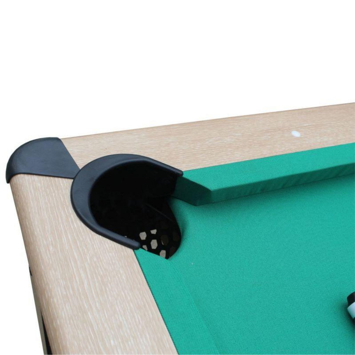 SOKKER Billard Américain convertible table 8 places KITBILL 7FT - 226 x 126,5 x 80 cm Plateau dînatoire et accessoires inclus - Beige