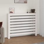 VIDAXL Cache-radiateur Blanc 108,5x19x84 cm Bois massif de pin
