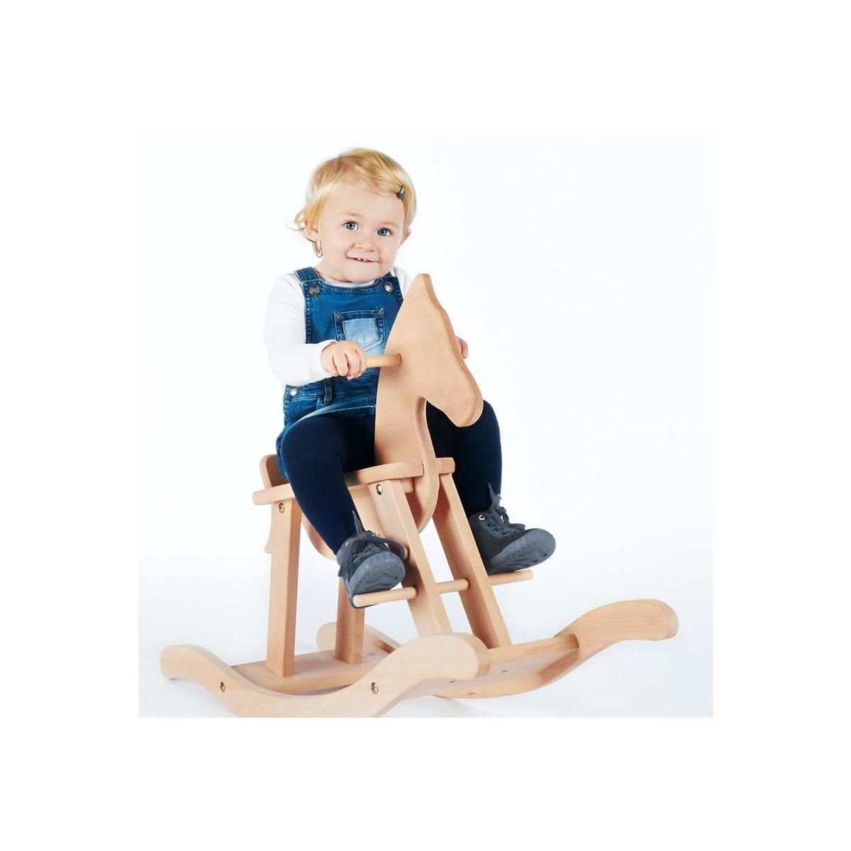 Pinolino Cheval à bascule en bois Nature