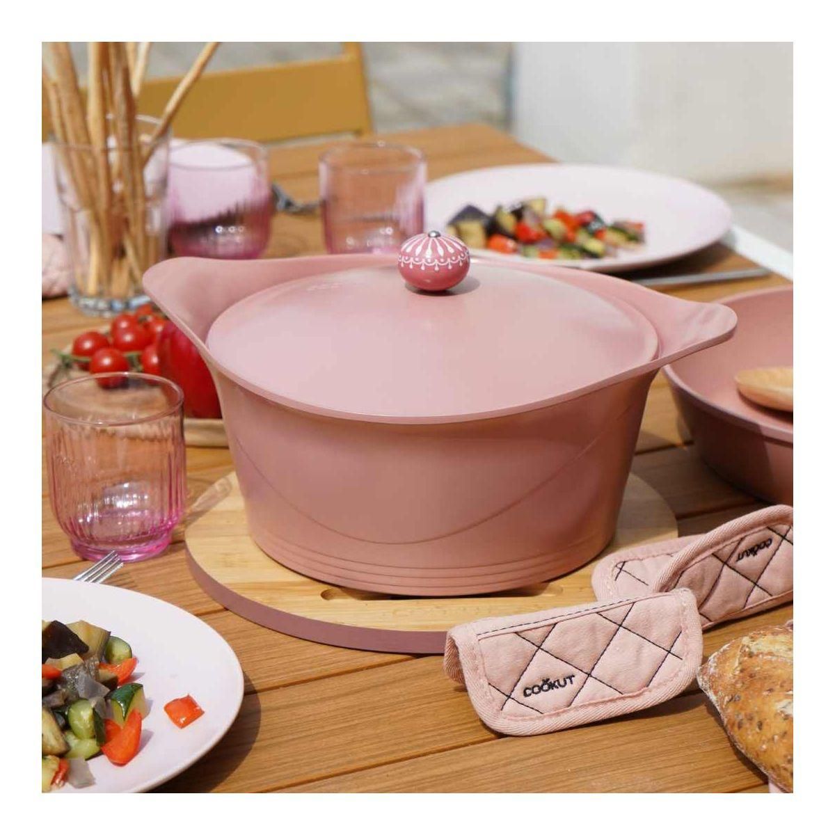 COOKUT Cocotte Coffret l'incroyable 24cm - Guimauve