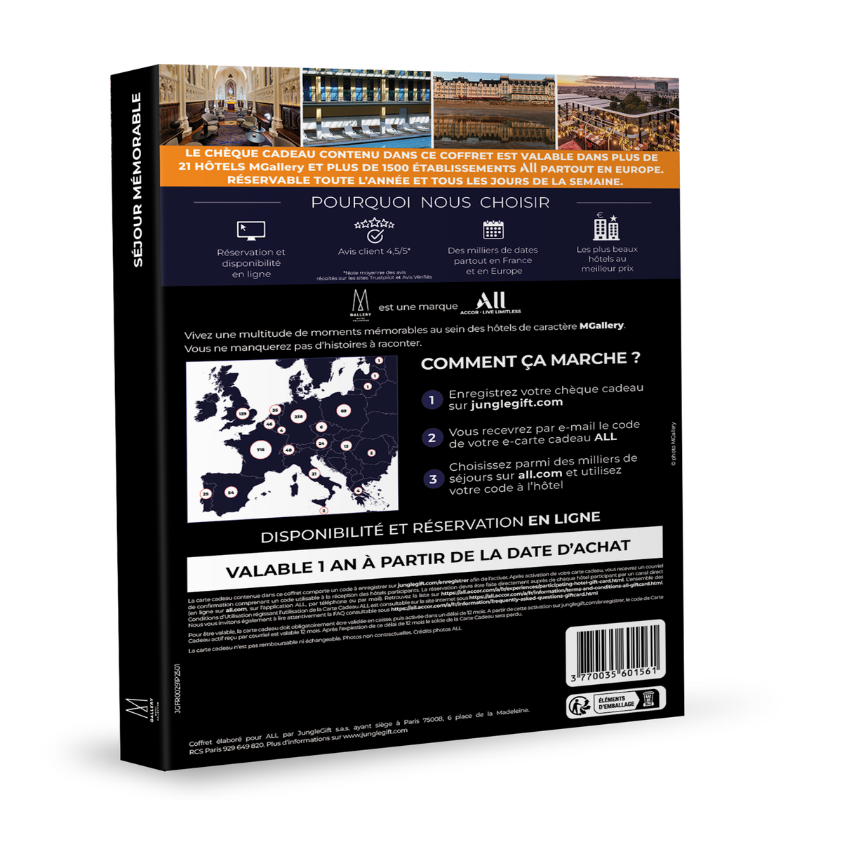 ALL ACCOR Coffret cadeau All-accor - Séjour unique Mgallery